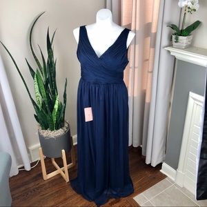 BHLDN Anthropologie Navy Bridesmaid Dress XL